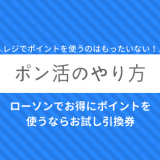 ローソンでポン活(お試し引換券)をする方法